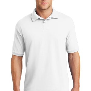 Hanes EcoSmart - 5.2-Ounce Jersey Knit Sport Shirt. 054X