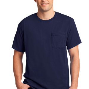 JERZEES -  Dri-Power 50/50 Cotton/Poly Pocket T-Shirt.  29MP