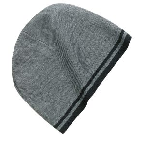 Port & Company Fine Knit Skull Cap with Stripes.   CP93