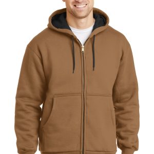 CornerStone - Heavyweight Full-Zip Hooded Sweatshirt with Thermal Lining.  CS620