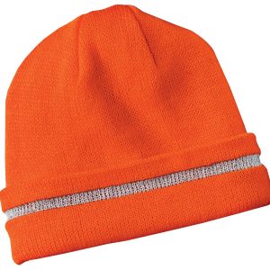 CornerStone - Enhanced Visibility Beanie with Reflective Stripe.  CS800