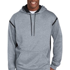 Sport-Tek Tech Fleece Colorblock Hooded Sweatshirt. F246