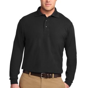 Port Authority Silk Touch Long Sleeve Polo.  K500LS