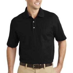 DISCONTINUED Port Authority EZCotton Pique Pocket Polo. K800P
