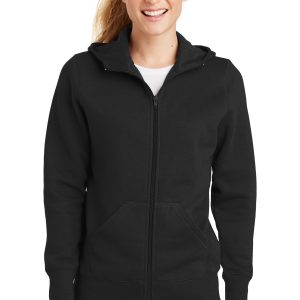 DISCONTINUED Sport-Tek Ladies Full-Zip Hooded Fleece Jacket. L265