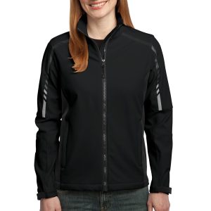 DISCONTINUED Port Authority Ladies Embark Soft Shell Jacket. L307