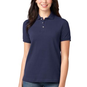Port Authority Ladies Heavyweight Cotton Pique Polo.  L420
