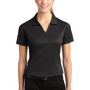 Sport-Tek Ladies Dri-Mesh V-Neck Polo.  L469