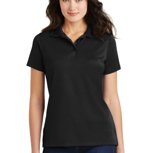 DISCONTINUED Port Authority Ladies Poly-Charcoal Blend Pique Polo. L497