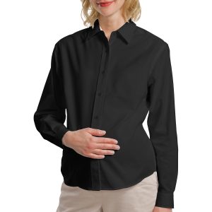 CLOSEOUT Port Authority Maternity Long Sleeve Easy Care Shirt.  L608M