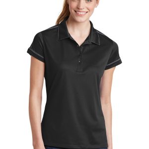Sport-Tek Ladies Contrast Stitch Micropique Sport-Wick Polo. LST659