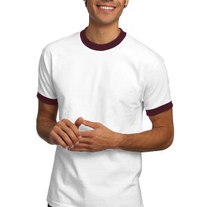 CLOSEOUT Port & Company - Ringer T-Shirt.  PC61R