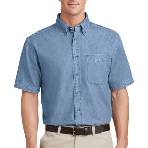 Port & Company - Short Sleeve Value Denim Shirt. SP11