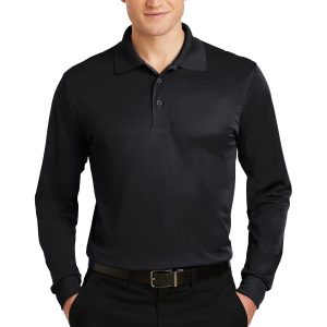 Sport-Tek Long Sleeve Micropique Sport-Wick Polo. ST657