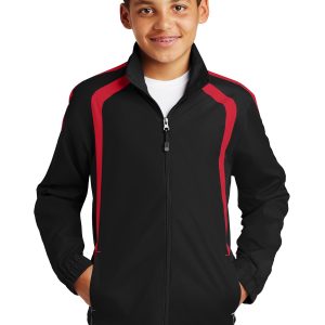 Sport-Tek Youth Colorblock Raglan Jacket. YST60