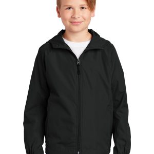 Sport-Tek Youth Hooded Raglan Jacket. YST73