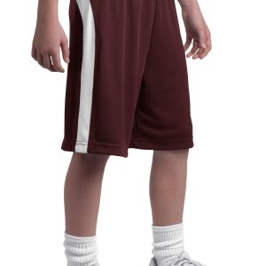 DISCONTINUED Sport-Tek Youth Dry Zone Colorblock Short. YT479